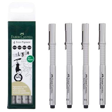 Imagem de caneta seringa 0,2/0,4/0,6/0,8 caneta impermeável gancho, preta, pacote com 4