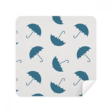 Imagem de Blue Umbrella Weather Rain Cloud Glasses Pano de limpeza de tela Tecido de camurça Pacote com 2