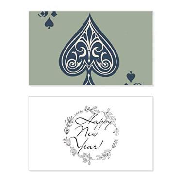 Imagem de Utensílios de jogo com estampa de cartas de baralho, festival de ano novo, cartão de felicitações, presente de mensagem