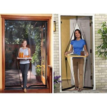 Imagem de Cortina Mosquiteiro Tela Mosquito Magic Mesh Porta