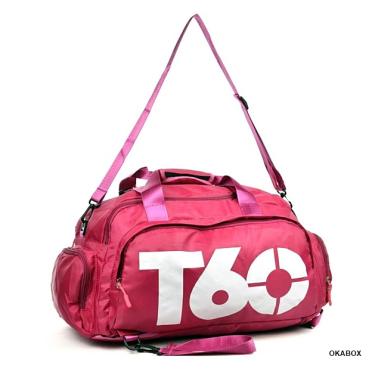Imagem de Mochila Bolsa T60 Academia Masculina e Feminina Impermeável Multifuncional - pink