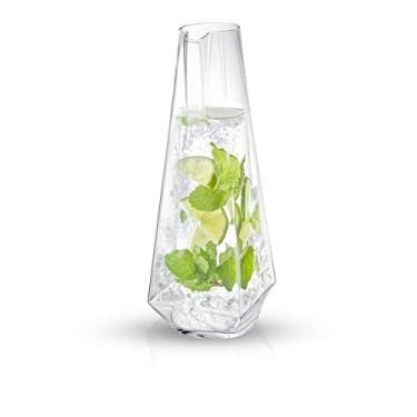 Imagem de JoyJolt Jarra de vidro Infiniti de luxo de 1,22 g – Jarra de limonada e sangria de cristal de qualidade premium – design clássico elegante – perfeita para infusão de frutas e chá gelado