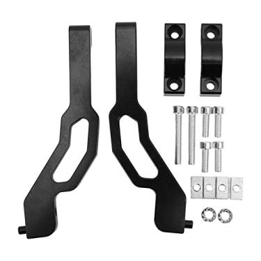 Imagem de Acouto Kit de montagem de protetores de mão Sentinel, kit de suporte de proteção de mão Sentinel para Snowmobile de substituição de alumínio para Polaris 600 800 850 (preto)