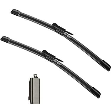 Imagem de Conjunto de 2 lâminas de limpador de para-brisa de fábrica para AUDI Q7 2007-08/2015 equipamento original - 66 cm + 66 cm (conjunto de 2) abas de aperto