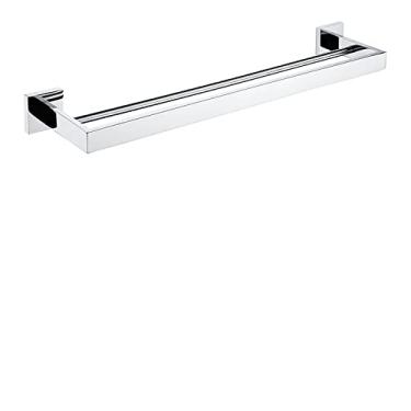 Imagem de Barra de toalha dupla de aço inoxidável montada na parede toalheiro preto escovado ouro acessórios para porta-toalha de banheiro ouro rosa, barra de toalha dupla A7