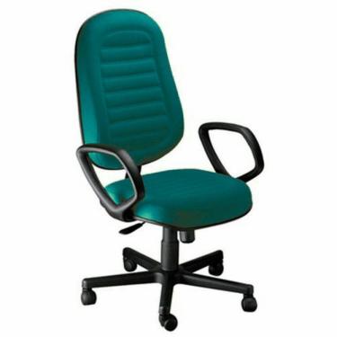 Imagem de Cadeira Presidente Gomada Com Braços Linha Blenda Verde