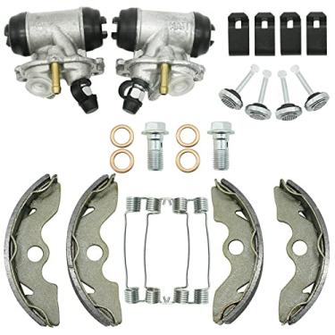 Imagem de M MATI Cilindros e sapatos de roda de freio dianteiro para Honda FourTrax 300 TRX300 2x4 1993-2000 (esquerda e direita) 45370-HC4-505 45350-HC4-505 06450-HC4-900