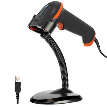Imagem de Tera Scanner de código de barras USB a laser 1D atualizado com suporte com fio oficialmente certificado, à prova de poeira, à prova d'água, IP65, cabo ergonômico, leitor de código de barras ultra longo, digitalização rápida e precisa L5100Y-Z