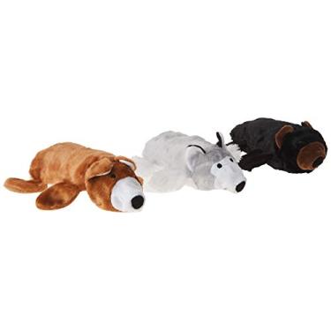 Imagem de Max and Neo Brinquedos para cães de raposa, urso e lobo – Pacote com 3 – Doamos um brinquedo para um resgate de cachorro para cada brinquedo vendido marrom 11277161