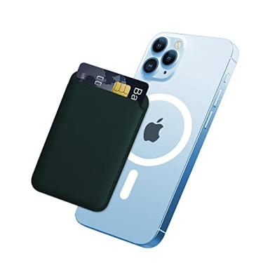 Imagem de TWZKG Suporte magnético para carteira de cartão com MagSafe para iPhone 15 Pro Max/15 Pro/15 Plus/15, para iPhone 14 Pro Max/14 Plus/14 Pro/14, para iPhone 13 Pro Max/13 Pro/13, para