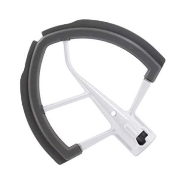 Imagem de Batedor de borda flexível para batedeira de auxílio de cozinha, tigela de 5,7 litros, batedor de borda plana de 6 litros com bordas de silicone flexíveis e raspador de tigela