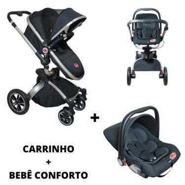 Imagem de Bebê Conforto + Carrinho De Bebê Giro Multifuncional Dardara