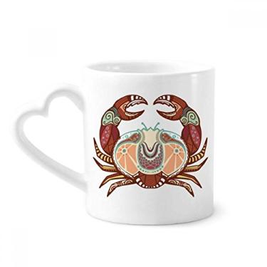 Imagem de Caneca com símbolo do zodíaco da constelação do câncer caneca de café cerâmica copo de coração de vidro