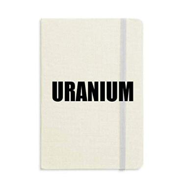 Imagem de Caderno de cor marfim capa dura clássico diário A5 presente