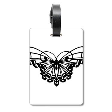 Imagem de Borboleta com asa de babado, etiqueta de bagagem, cartão de bagagem, etiqueta de pendurar, Multicolorido.