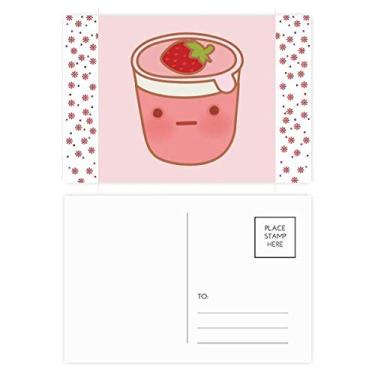 Imagem de Expressão facial de morango, sorvete, Natal, flor de Natal, cartão postal de bênção