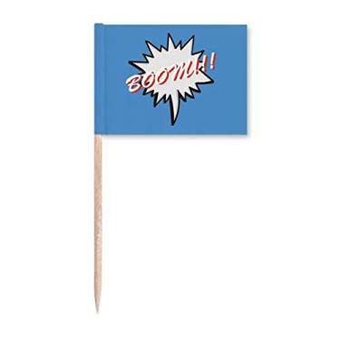 Imagem de Marcador de palito de dente com emoção para bate-papo de idioma diário para decoração de festa