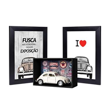 Imagem de Presente para quem gosta de Fusca - Kit Miniatura Expositor e Quadro