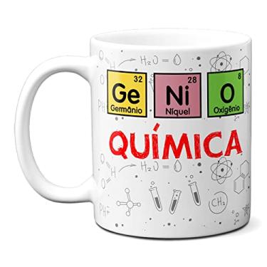 Imagem de Caneca Química Fórmula Da Cafeína Professores Gênios (Branca)