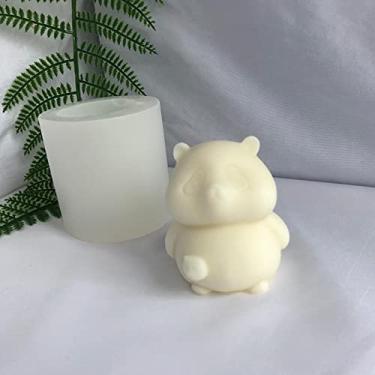 Imagem de Moldes de Silicone para Fabricação de Velas, Desenhos animados Panda Forma 3D Silicone Moldes, Molde de epóxi para velas perfumadas, sabonetes, doces, bolos, suprimentos de resina para Sritob