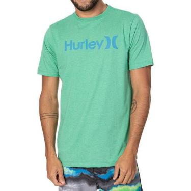 Imagem de Camiseta Hurley O&O Outline Masculina Menta Mescla