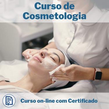 Imagem de Curso Online em videoaula de Cosmetologia com Certificado + 2 brindes