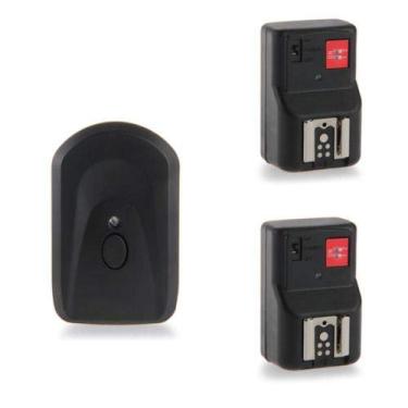 Imagem de Disparador de Flash Remoto com Dois Receptores Modelo PT-04GY