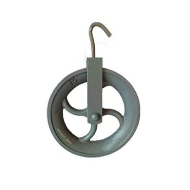 Imagem de Roldana De Ferro Com Gancho Nº 16-160 Kg 16cm