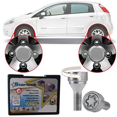 Imagem de Trava Antifurto Anti Roubo de Roda Parafuso Porca Farad Starlock Fiat Punto 2008 à 2017 Com Mais de 10.000 Segredos A2C/E