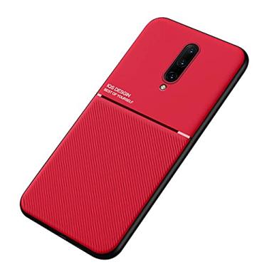 Imagem de Kepuch Mowen Case Capas Placa de Metal Embutida para Oneplus 7 Pro - Vermelho