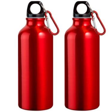 Imagem de Kit 2X Garrafa Squeeze Sport 500 Ml Topget Vermelho