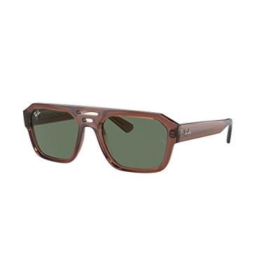 Imagem de Óculos de Sol Ray-Ban Corrigan 0RB4397 667882 Tam 54 / Marrom - Lentes Verde Escuro