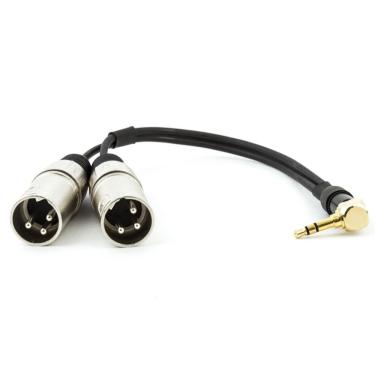 Imagem de Cabo P2 90 Estereo Para 2 Xlr Macho - 5 Mt