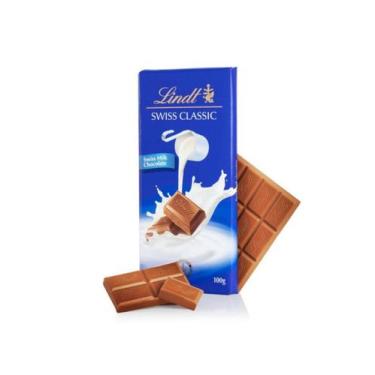 Imagem de Barra De Chocolate Lindt Swiss Classic Ao Leite 100G