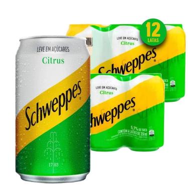 Imagem de Schweppes Citrus Leve Em Açucares 350Ml  12 Latas 