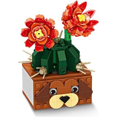 Imagem de Brinquedos de construção para crianças Rose Building Bricks Blocos de construção Kits de construção de aprendizagem e educação Presentes para meninos 