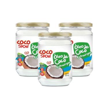 Imagem de Kit 3 Copra Coco Show Óleo De Coco Extra Virgem 500ml