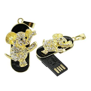 Imagem de Flash Drive USB 8GB em forma de animal, drives USB, cartão de memória, pen drive USB 2.0, disco de data, armazenamento de dados, disco pular, pen drive USB (elefante)