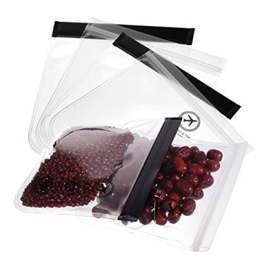 Imagem de DOITOOL 6 Unidades Bolsa De Batom Mini Bolsas Zíper Sacos De Líquidos De Segurança Do Aeroporto Mini Bolsas Com Zíper Saco De Zíper à Prova De Vazamento Saco Líquido Viagem Eva