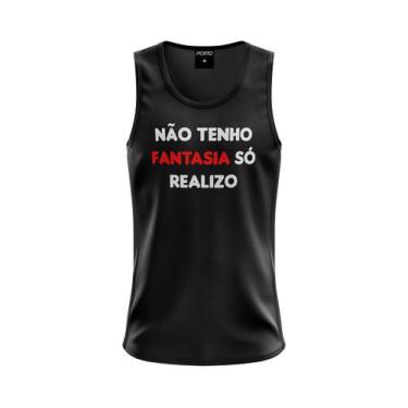 Imagem de Camiseta Regata Masculina Não Tenho Fantasia Só Realizo - Porto Stamp