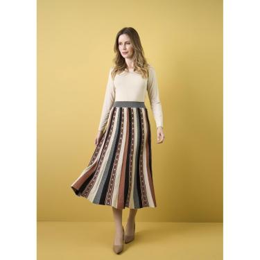 Imagem de Saia Evangelica Midi Gode Tricot Modal Plus Tamanho Grande-Feminino