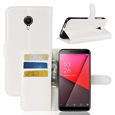 Imagem de Capa para Vodafone Smart N9 lite Capa carteira de couro com suporte flip para Vodafone Smart N9 lite Capa de proteção de telefone A capa com design de compartimento para cartão