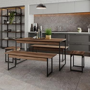 Imagem de Mesa de Jantar Tub C/02 Bancos e 02 Banquetas