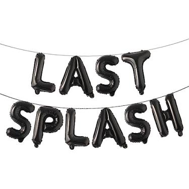 Imagem de Last Splash Bachelorette Party Decorations, Last Splash Balloon Banner Balloon for Summer Pool Bachelorette Bridal Shower Hen Party Supplies (SPLASH Black)