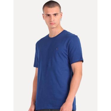 Imagem de Camiseta Tommy Hilfiger Masculina Essential Cotton Tee Azul Royal-Masculino