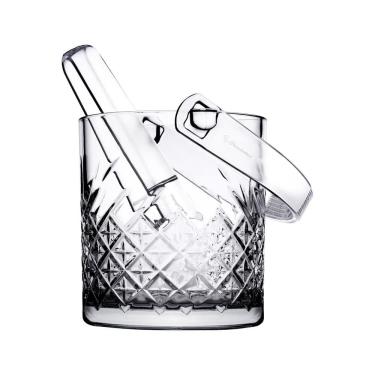 Imagem de Balde de Gelo de Vidro Com Pegador Pasabahçe 1 Litro Timeless 1 Peça