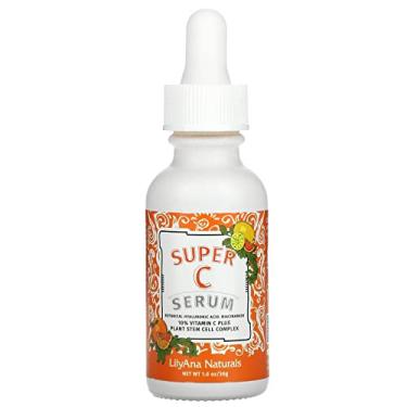 Imagem de LilyAna Naturals Super Sérum para o Rosto "C" – Feito nos EUA, Soro Facial com Vitamina C, Ácido Hialurônico, Niacinamida, Ameixa Kakadu e Complexo de Células-tronco de Plantas – 28 g (1 pacote)