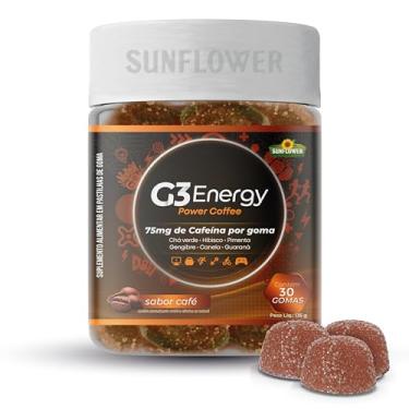 Imagem de Cafeína em Goma Energético Pré treino Power Coffee - 75mg de Cafeína por Goma Sunflower