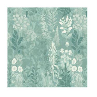 Imagem de Papel de parede texturizado Pared Viva Green Water Flower 1,04x2,70m