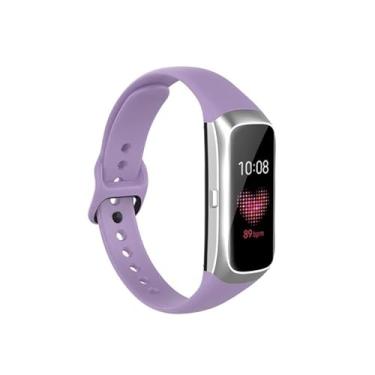 Imagem de Pulseiras de silicone NSmart compativeis com Galaxy Fit2 SM-R370 (R370, Lilas)
